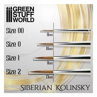 Warhammer pribor i oprema - Siberian Kolinsky Brush size #1 - GOLD SERIE