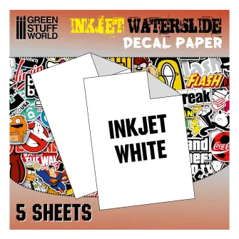 Warhammer pribor i oprema - INKJET Waterslide Decal A4-WHITE (packx5)