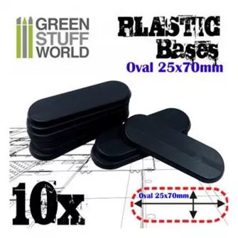 Warhammer pribor i oprema - Plastic Oval Pill Base 25x70mm (pack x10) - Bikes