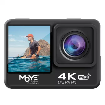 Akcione kamere - Venture 4K Duo Action Camera + Kairos Smart Watch Black