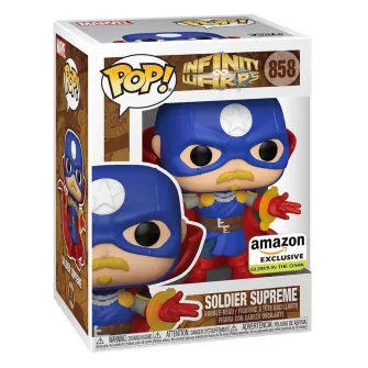 Funko POP! Figure - Funko Pop! Marvel: Infinity Warps - Soldier Supreme (Glow) (Exc.)
