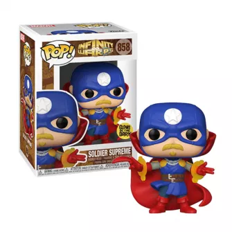 Funko POP! Figure - Funko Pop! Marvel: Infinity Warps - Soldier Supreme (Glow) (Exc.)