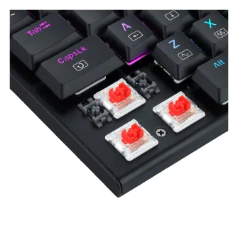 Gejmerske tastature - Horus Mini, wired&2.4G&BT keyboard, red