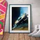 Back To The Future Art Print DeLorean Limited Edition (42x30cm)