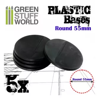 Warhammer pribor i oprema - Plastic Round Base 55mm - PACKx5