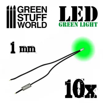 Warhammer pribor i oprema - Micro LEDs - GREEN - 1mm (0402 SMD)