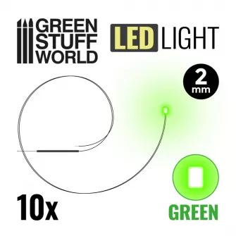 Warhammer pribor i oprema - Micro LEDs - GREEN - 2mm (0805 SMD)