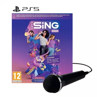 Playstation 5 igre - PS5 Let's Sing 2024 - Single Mic Bundle