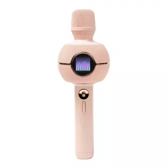 Karaoke mikrofoni - StarSpark Pixel Art Microphone PINK