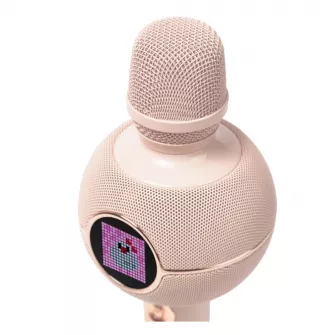 Karaoke mikrofoni - StarSpark Pixel Art Microphone PINK
