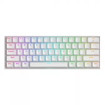 Gejmerske tastature - Draconic K530 PRO RGB Mechanical Gaming Keyboard, 2.4G,BT, 60% White