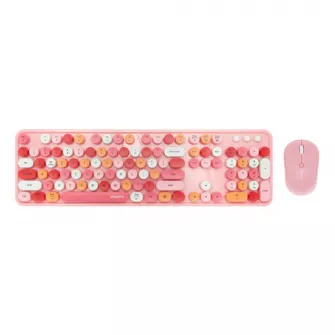Kancelarijske tastature - MOFII WL SWEET DM RETRO set tastatura i miš u PINK boji