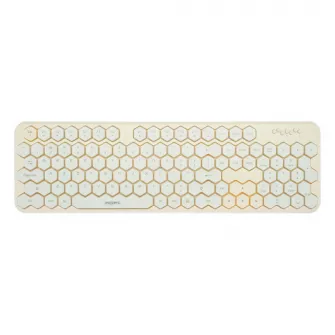 Kancelarijske tastature - MOFII WL HONEY COMB set tastatura i miš u ŽUTO/BELOJ boji