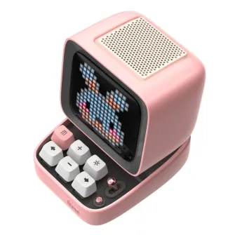 Karaoke zvučnici - Ditoo-Mic Mini Karaoke Machine Pixel Art Bluetooth Speaker PINK