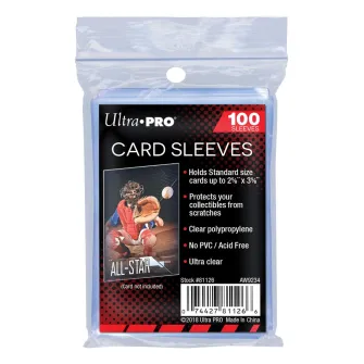 Oprema za kolekcionarske kartice - Ultra Pro Card Sleeves - For Standard 6.35cm x 8.89cm cards (Pack of 100)