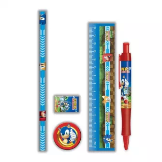 Notesi i olovke - Sonic The Hedgehog - Golden Rings Standard Stationery Set