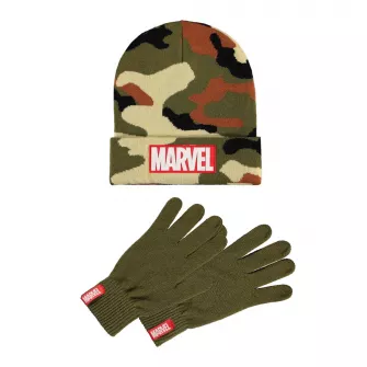 Kačketi i kape - Marvel - Men's Core Logo Giftset (Beanie & Knitted Gloves)
