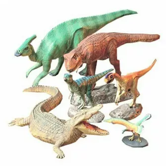 Plastične makete - Model Kit Dinosaur - Mesozoic Creatures Set Diorama