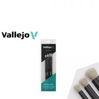 Warhammer pribor i oprema - Dry Brush Set - Natural Hair (S, M & L)