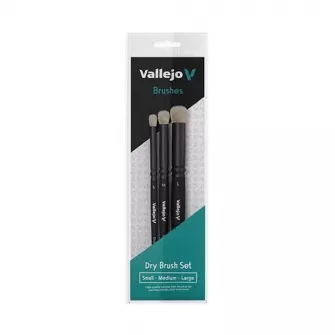 Warhammer pribor i oprema - Dry Brush Set - Natural Hair (S, M & L)