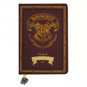 Merchandise razno - Harry Potter A5 Chunky Foil Niotebook - Burgundy Hogwarts Crest