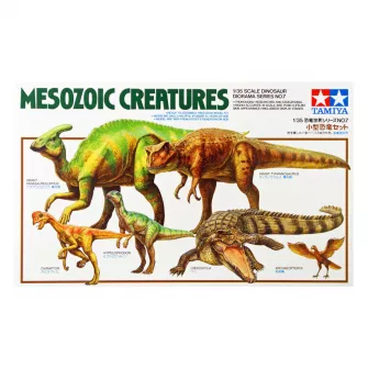 Plastične makete - Model Kit Dinosaur - Mesozoic Creatures Set Diorama