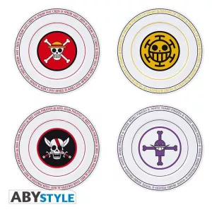 One Piece - Emblems Set Of 4 Plates
