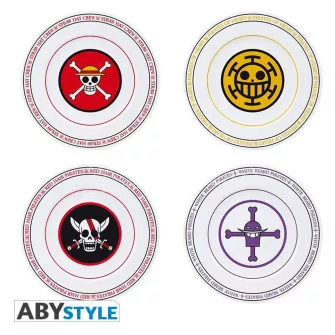 Merchandise razno - One Piece - Emblems Set Of 4 Plates