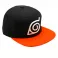 Naruto Shippuden - Black & Orange Konoha Snapback Cap