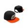 Naruto Shippuden - Black & Orange Konoha Snapback Cap