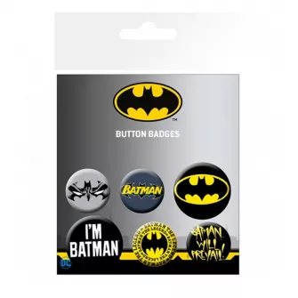 Merchandise razno - DC Comics - Batman Comics 6 Badges Pack