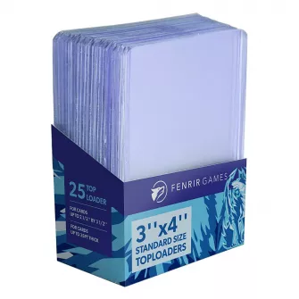 Oprema za kolekcionarske kartice - Fenrir Toploaders - 3 x 4 Inch Toploaders Clear (Pack of 25)