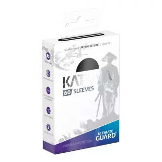 Oprema za kolekcionarske kartice - Ultimate Guard Katana Sleeves Japanese Size - Black (60)
