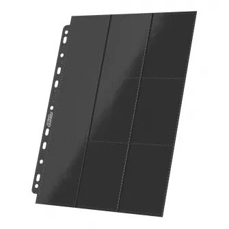 Oprema za kolekcionarske kartice - Ultimate Guard 18-Pocket Pages Side-Loading - Black (10)