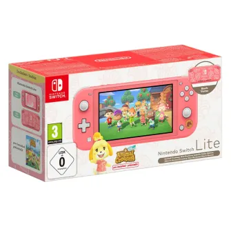 Nintendo konzole - Nintendo Switch Lite Console (Coral) + Animal Crossing New Horzions (CIAB)