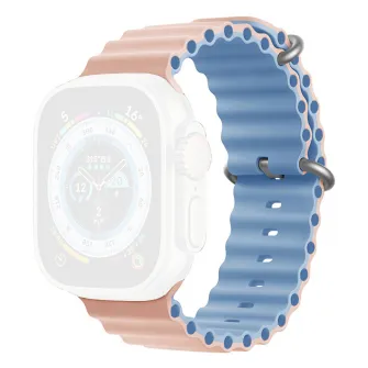 Narukvice za pametne satove - Smart Watch Ocean Strap 44/45/49mm Pink Sand/Blue Fog