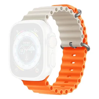 Narukvice za pametne satove - Smart Watch Ocean Strap 44/45/49mm Orange/Starlight
