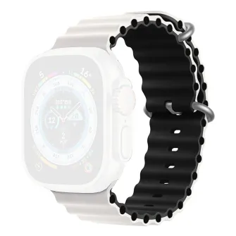 Narukvice za pametne satove - Smart Watch Ocean Strap 44/45/49mm White/Black