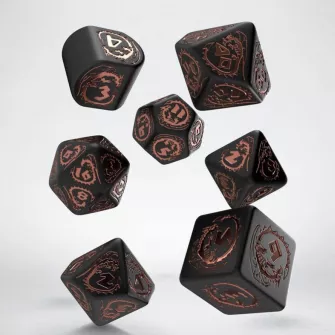 Merchandise razno - Dragons Modern Dice Set: Obsidian