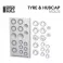 Tyre and hubcap Texture Silicone Stamp