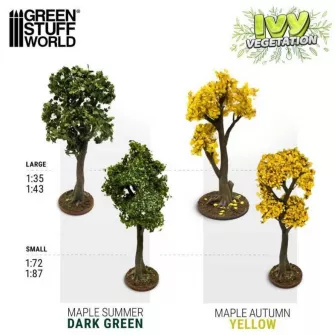 Warhammer pribor i oprema - Ivy sheets - Maple Autumm 1:72/1:87 Yellow