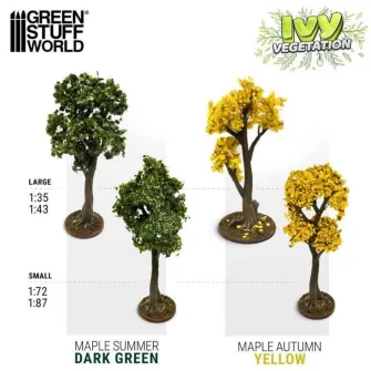 Warhammer pribor i oprema - Ivy sheets - Maple Autumm 1:72/1:87 Yellow