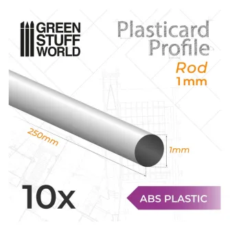 Warhammer pribor i oprema - ABS Round Rods 1mm PACK
