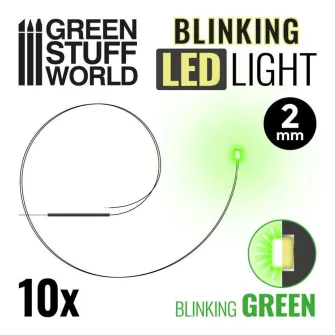 Warhammer pribor i oprema - Micro LEDs - BLINKING Green - 2mm (0805 SMD)