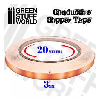 Warhammer pribor i oprema - Conductive copper tape - 3mm x 20meters