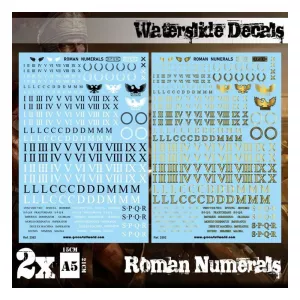 Decal sheets - Roman Numerals