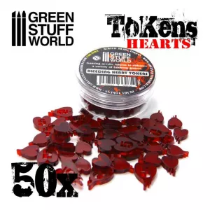 Gaming TOKENs - Hearts (thickness 3mm)
