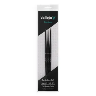 Warhammer pribor i oprema - PRO MODELER. DEFINITION SET - NATURAL HAIR (SIZES 4/0, 3/0 & 2/0)