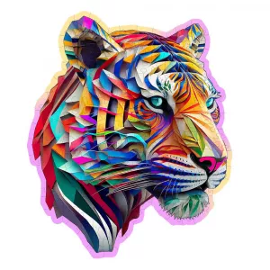Društvene igre - Colorful Tiger Wooden Puzzle M (150 Pieces)