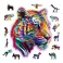 Colorful Tiger Wooden Puzzle M (150 Pieces)